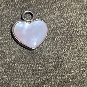 .925 Sterling Elegant Heart Pendant real solid Silver Fine Jewelry MOP